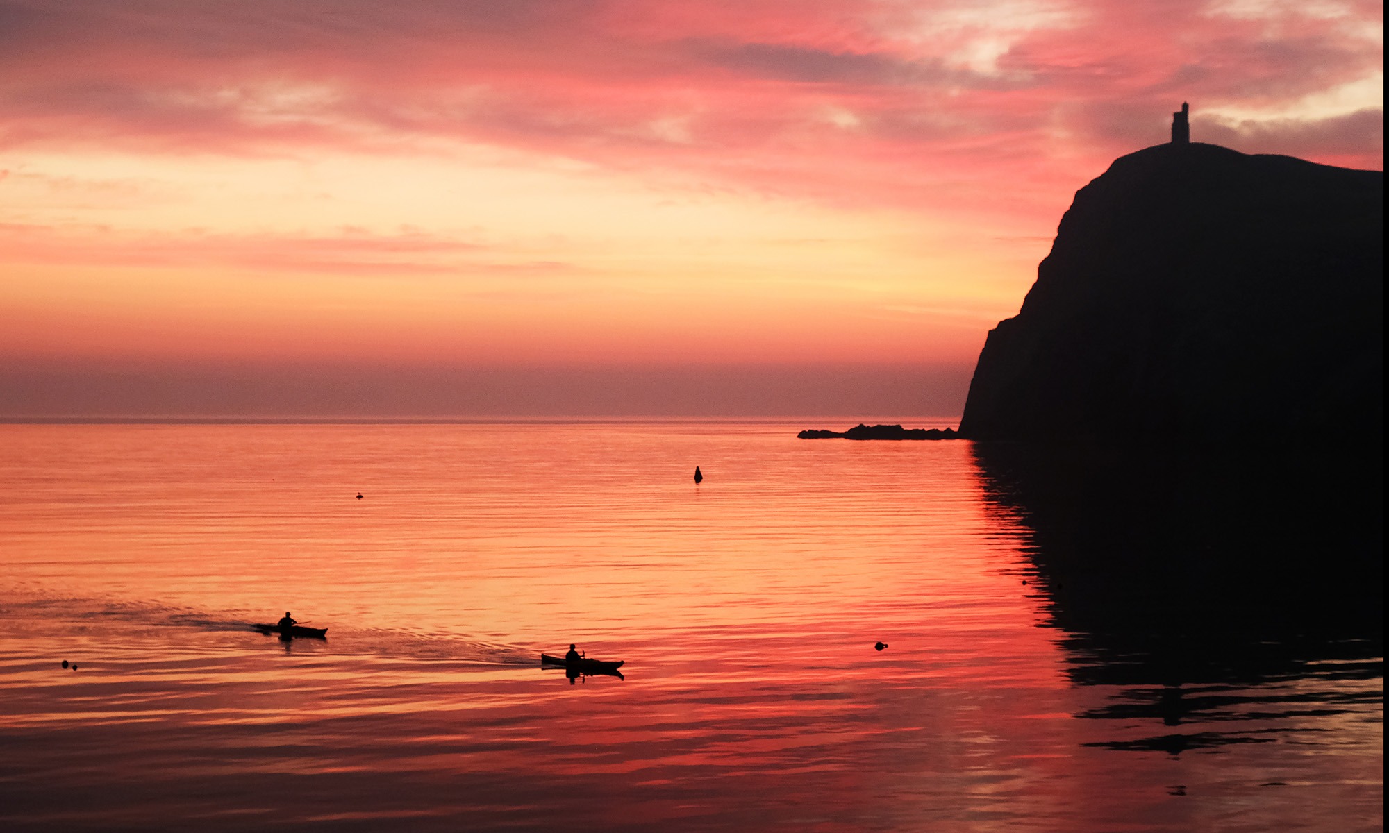 Paddling Home to Port Erin by Andrea Thrussell