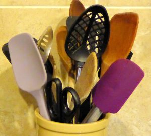 All Shapes of Utensils by Lesley Cullen