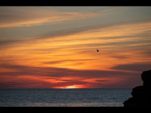 Niarbyl Sunset by Lucia Dickson