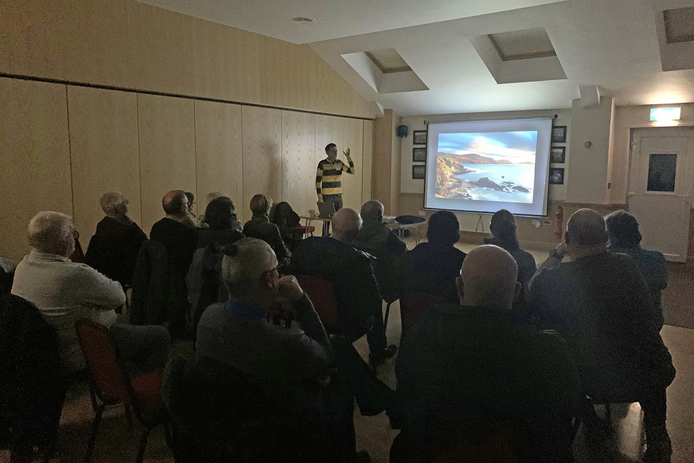 James Brew's landscape photography presentation to SPS members and guests 