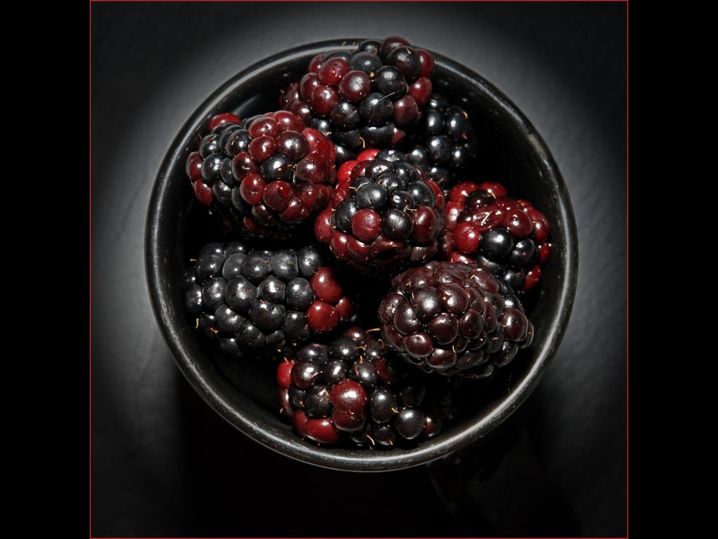 Food and Drink digital Runner-up: "Red and Blackberries" by Andrea Thrussell