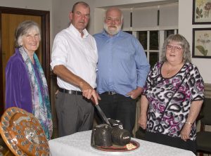 Longest-serving members cutting the cake