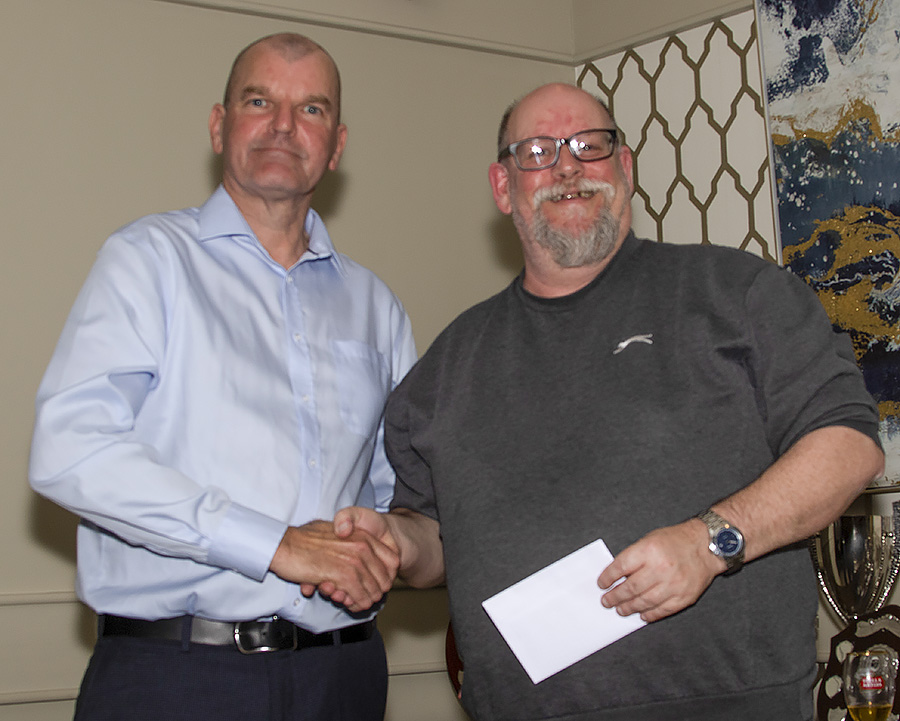 A thank you gift for departing committee member Jim Gibson