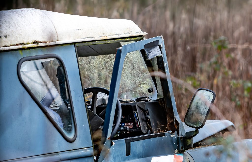 Abandoned print winner "Tired and Forgotten Landrover" by James Joyce