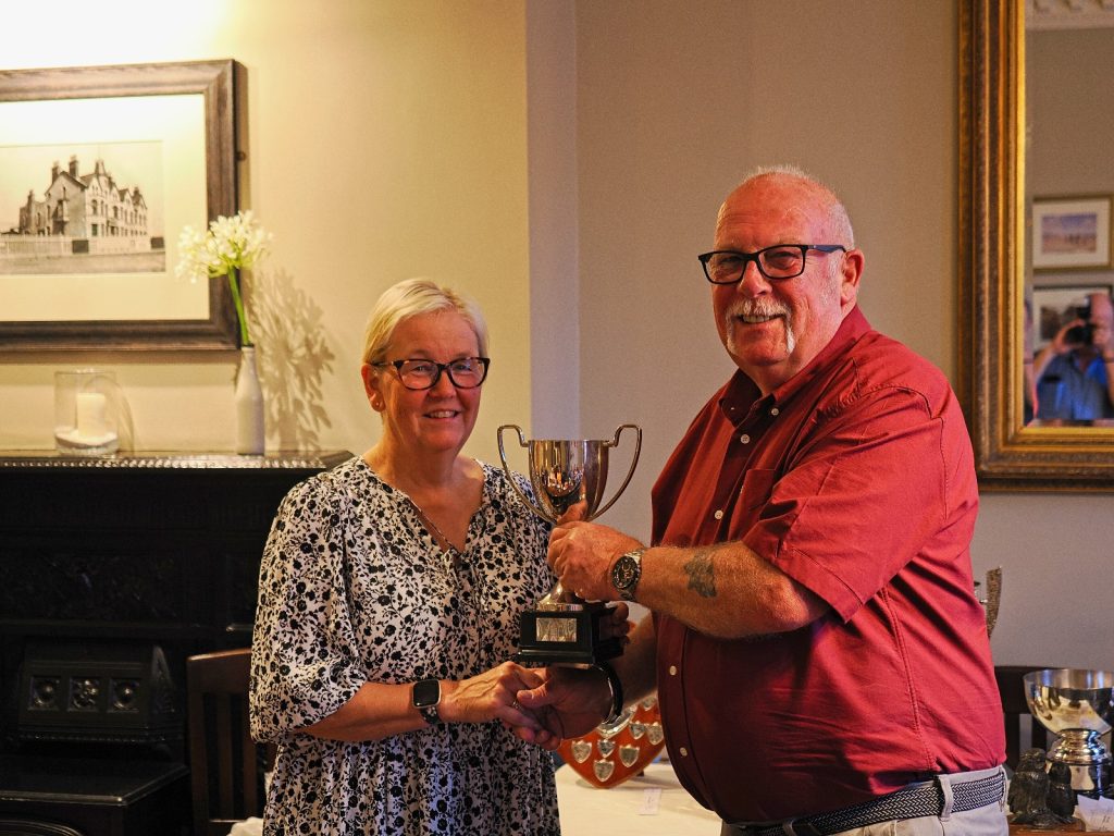 James Joyce receiving one of his trophies