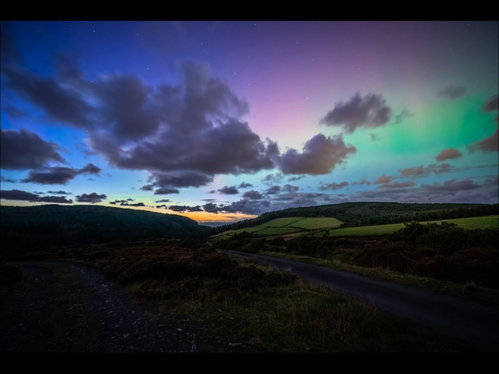 After Dark print third place: "Glen Rushen Aurora" by Steve Johnstone